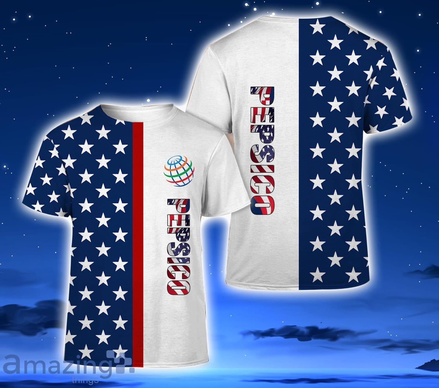 Pepsico Star Pattern 3D T-Shirt Unisex Men And Women Gift Product Photo 1