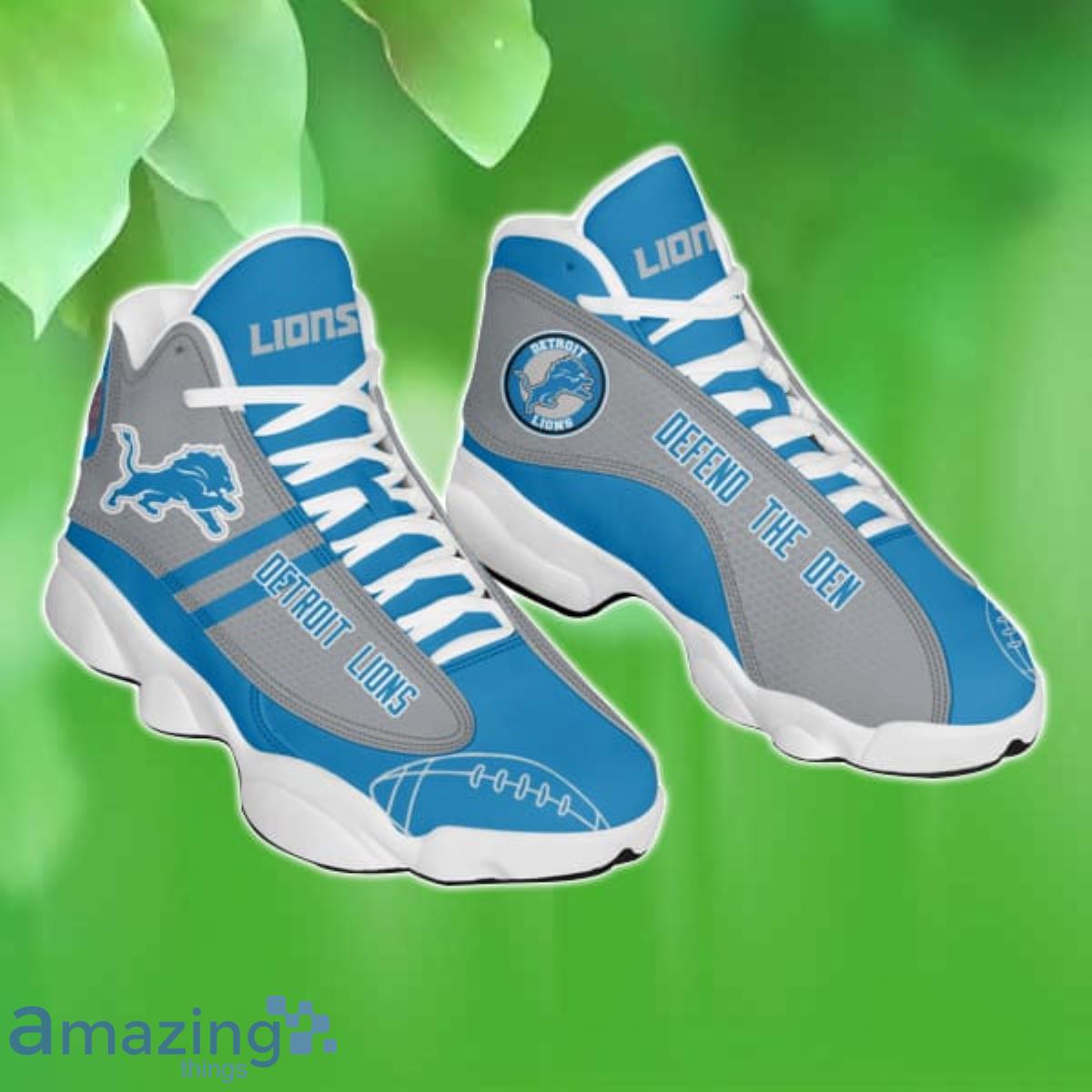 Detroit Lions Air Jordan 13 Sneakers Shoes Custom Name Personalized Gifts