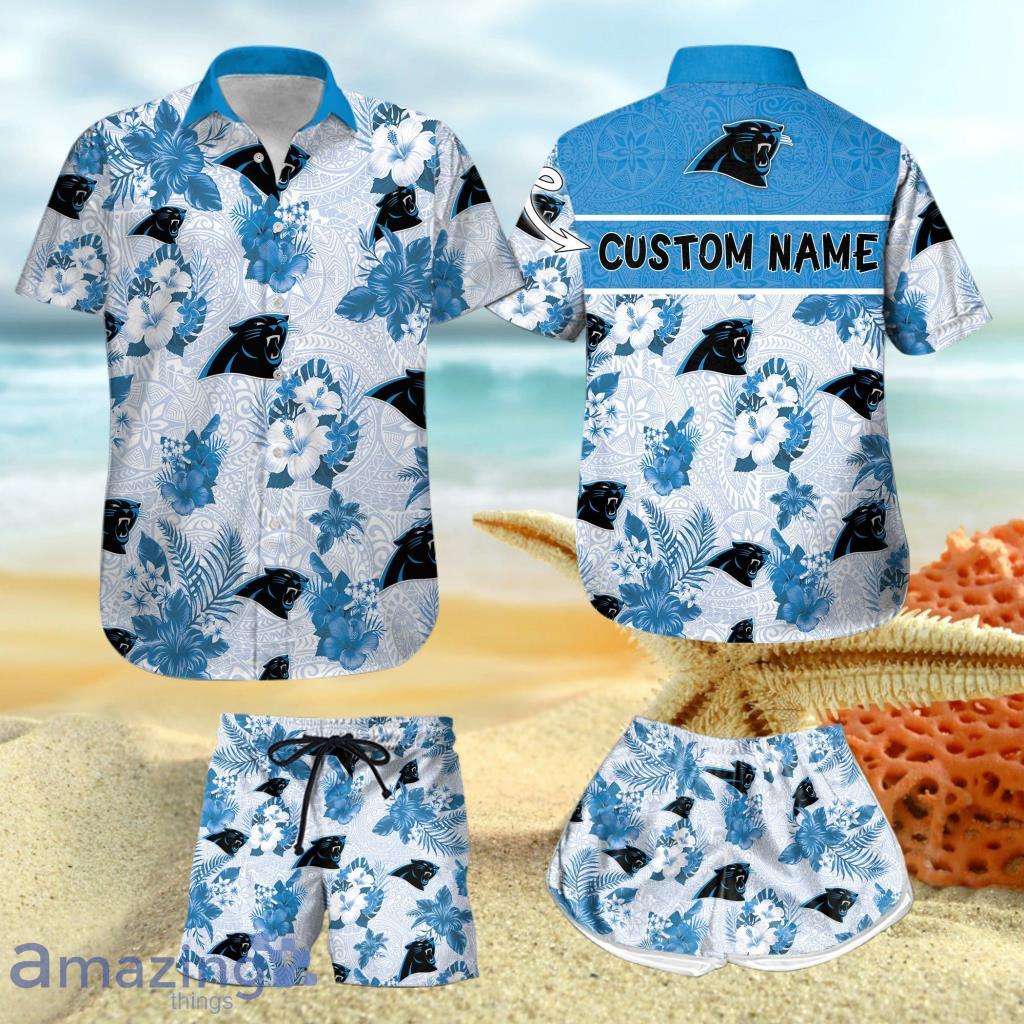 Carolina Panthers NFL Custom Name Hawaiian Shirt Gift For Men