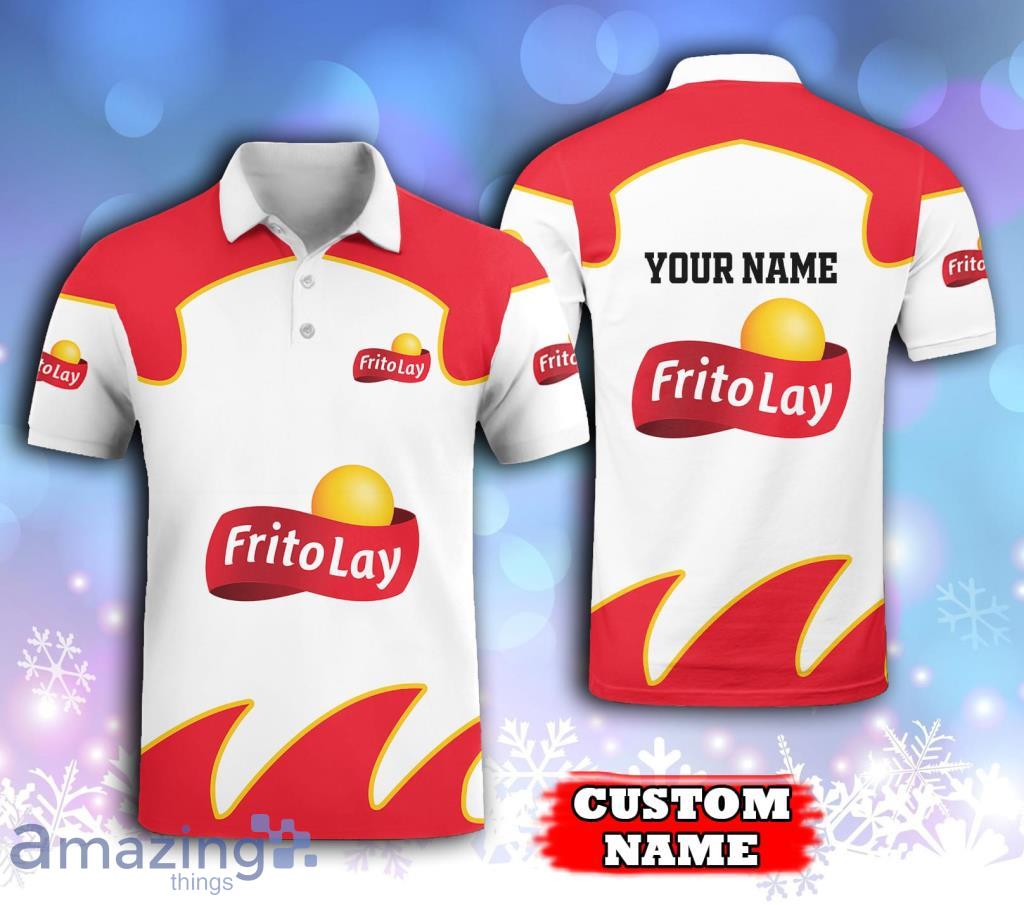 Personalized Frito-Lay Logo White Polo Shirt Gift For Men And Women Product Photo 1