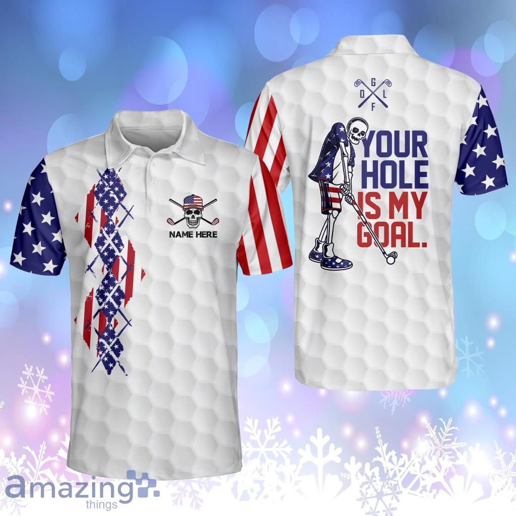 Personalized Funny Golf Shirts For Men Your Hole Is My Goal Mens Skull Golf Shirts Short Sleeve Polo Shirt Product Photo 1 Personalized Funny Golf Shirts For Men Your Hole Is My Goal Mens Skull Golf Shirts Short Sleeve Polo Shirt Product Photo 1