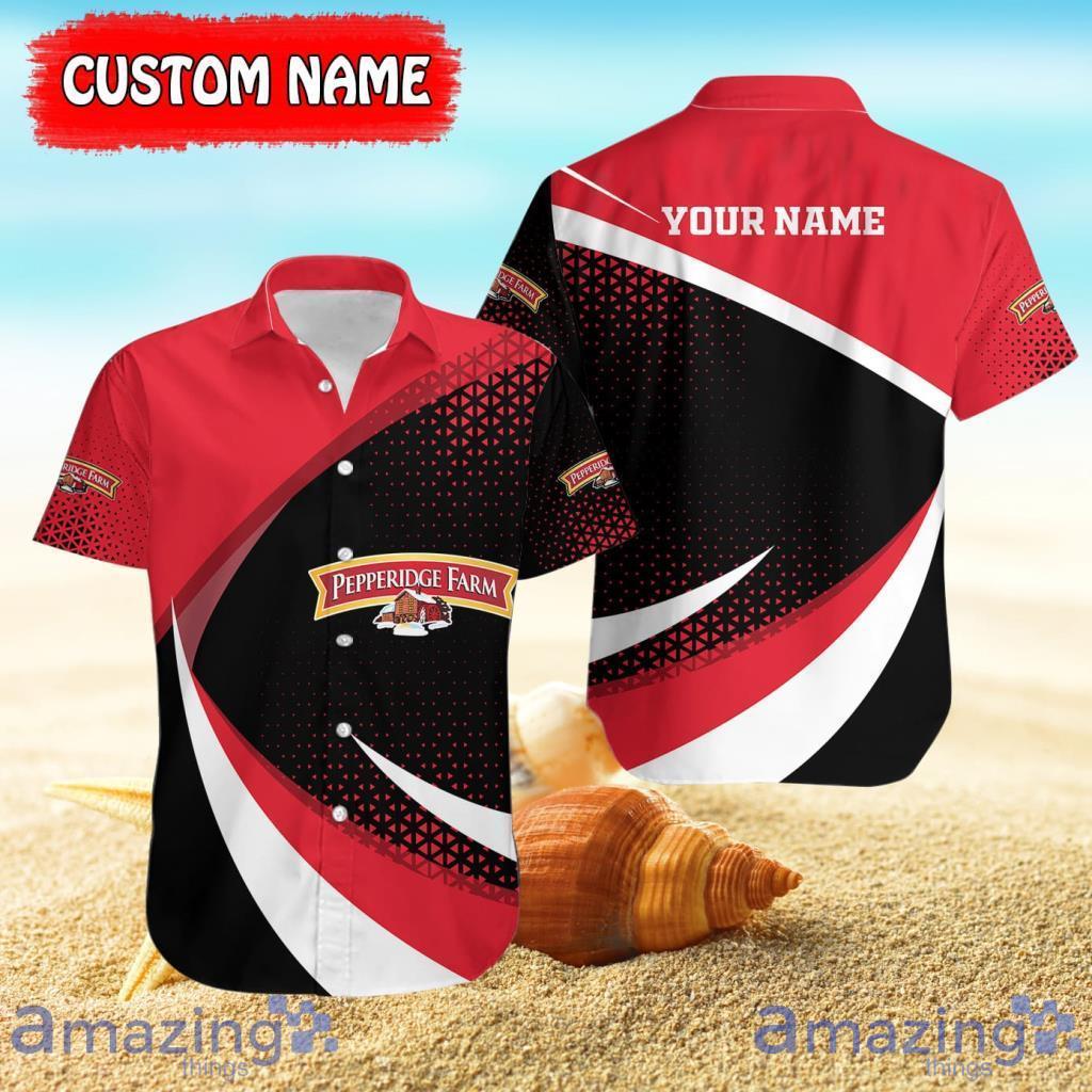 Personalized Hawaiian Shirt Pepperidge Farm Logo Black And Red Trending Summer Gift For Men And Women Product Photo 1