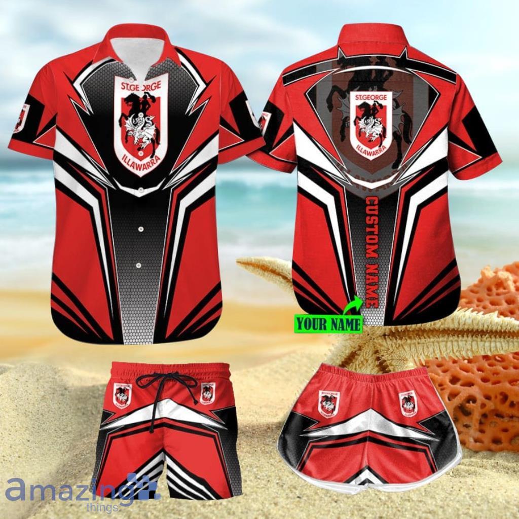 Personalized Illawarra Dragons Hawaiian Shirt And Shorts Gift For Men And Women Product Photo 1 Personalized Illawarra Dragons Hawaiian Shirt And Shorts Gift For Men And Women Product Photo 1