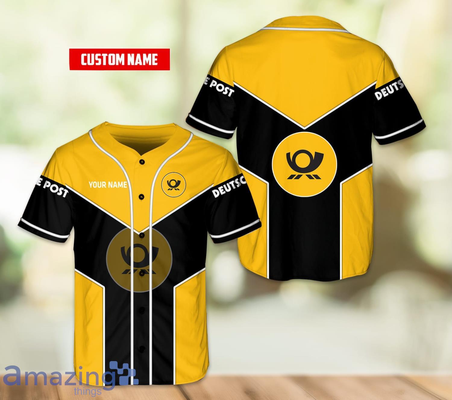 Personalized Name Deutsche Post Baseball Jersey Shirt Special Sport Gift Product Photo 1