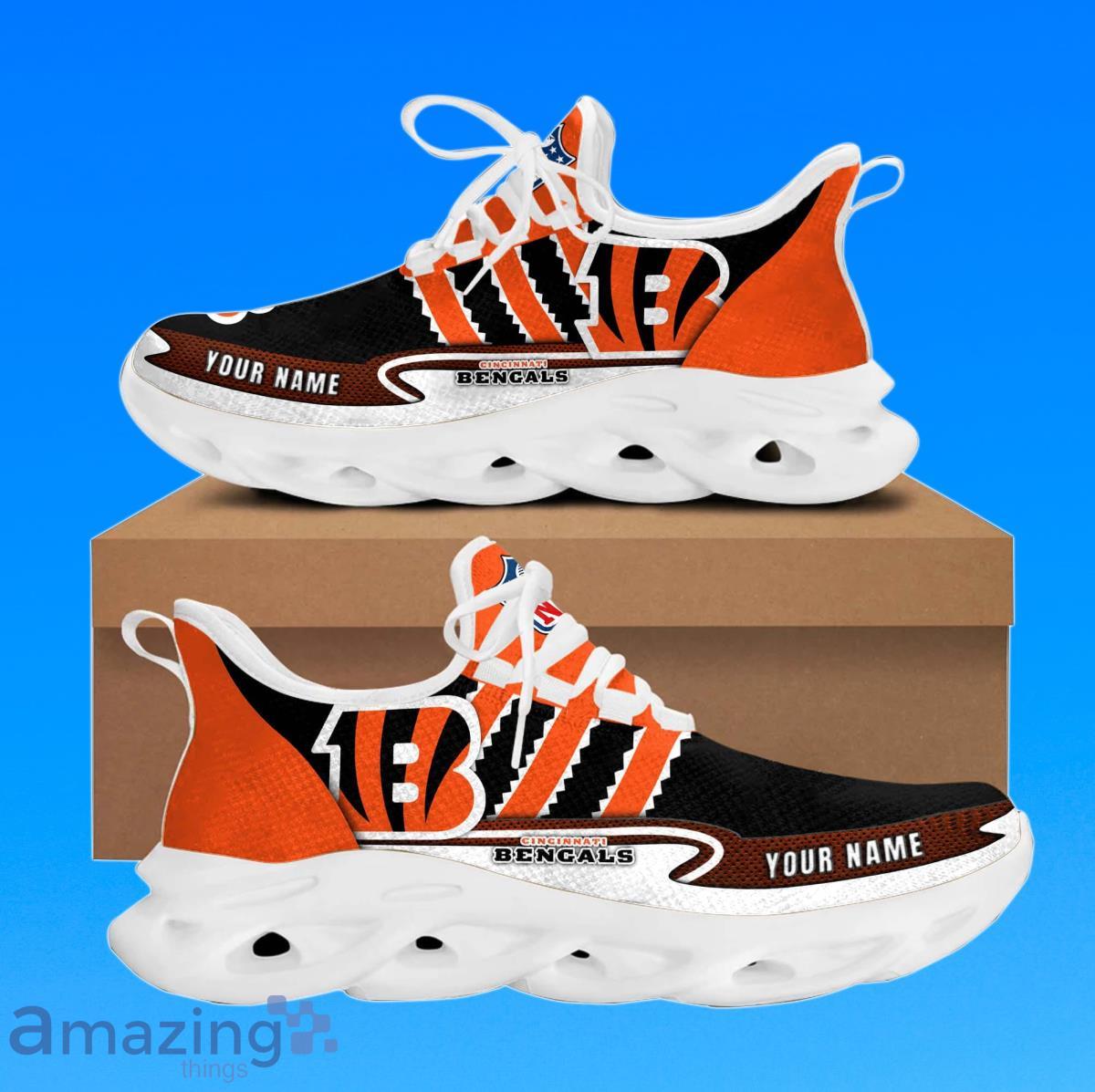 Personalized Name NFL Cincinnati Bengals Max Soul Shoes Best Gift image Personalized Name NFL Cincinnati Bengals Max Soul Shoes Best Gift Product Photo 2