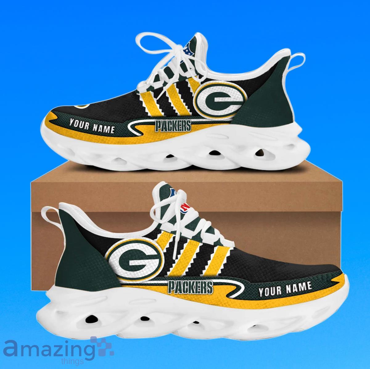 Personalized Name NFL Green Bay Packers Max Soul Shoes Best Gift image Personalized Name NFL Green Bay Packers Max Soul Shoes Best Gift Product Photo 2