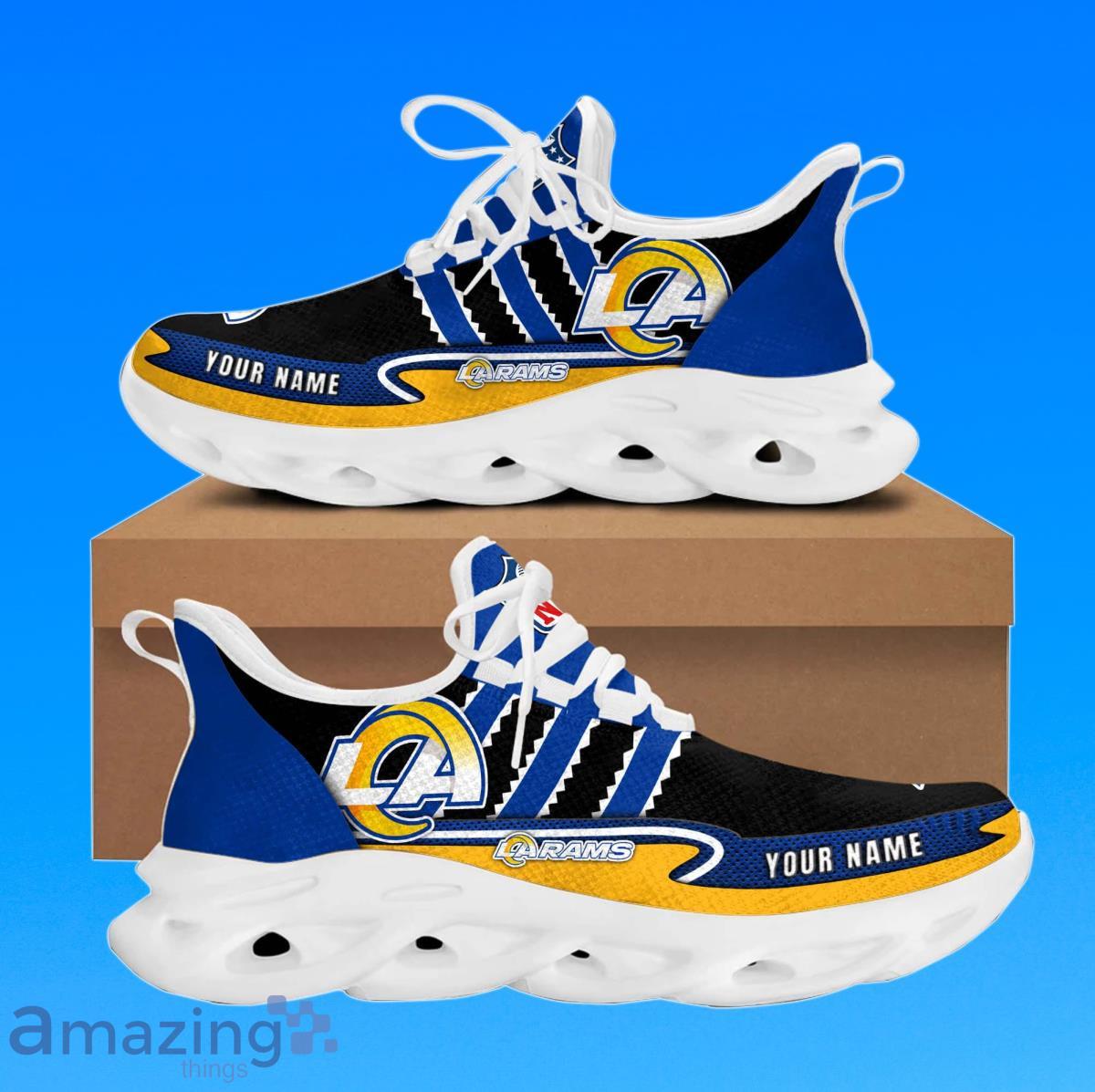 Los Angeles Rams Best Gift For NFL Fans Max Soul Shoes Custom Name