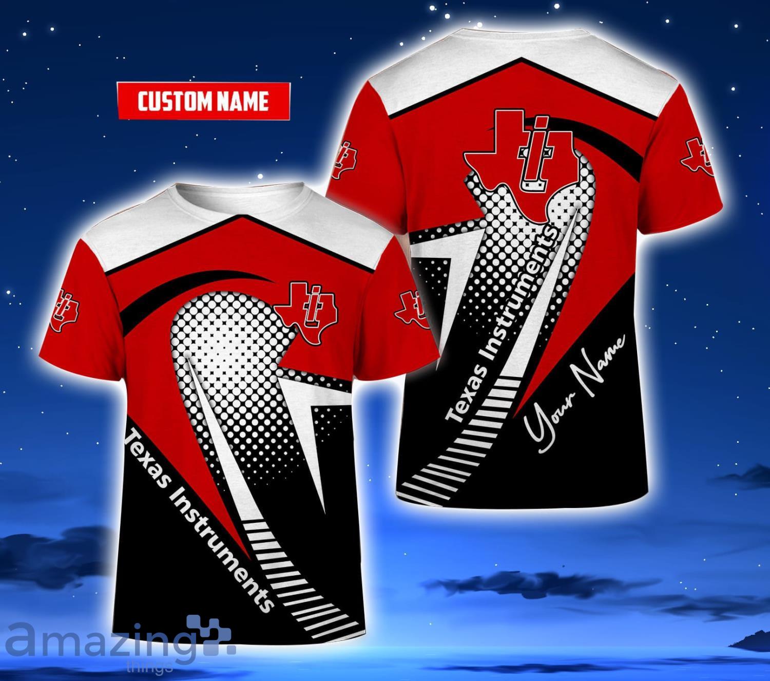 Personalized Name Texas Instruments 3D T-Shirt Cute Gift For Men And Women Product Photo 1