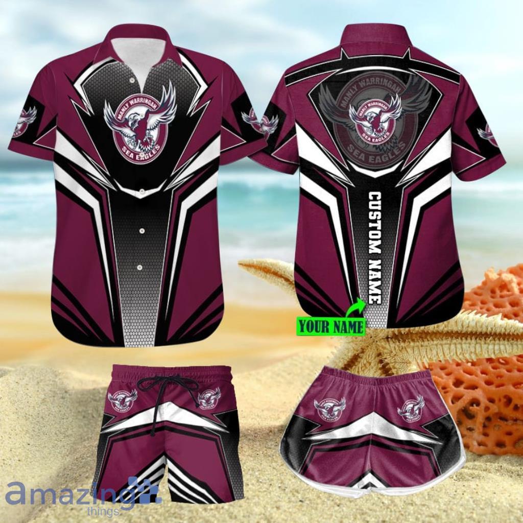 Personalized Sea Eagles Hawaiian Shirt And Shorts Gift For Men And Women