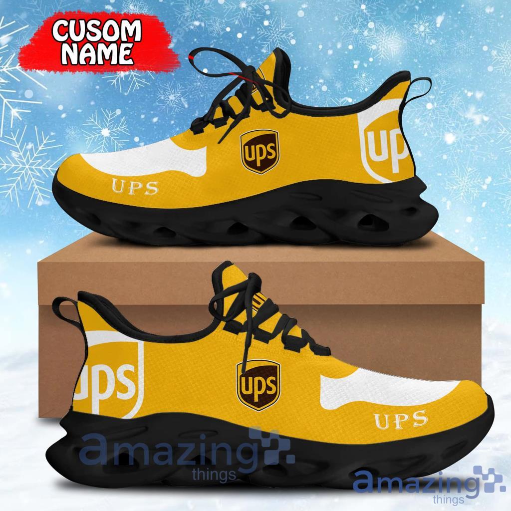 Personalized Ups Yellow Sneaker Max Soul Shoes Gift For Men And Women Product Photo 1