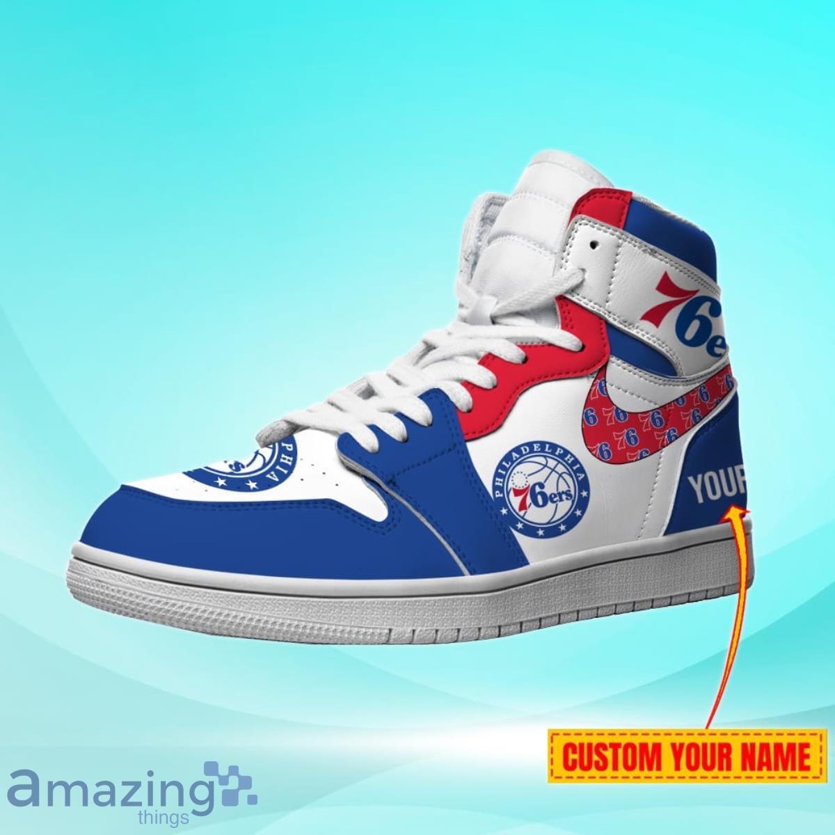 Philadelphia 76ers Personalized Name NBA Air Jordan HighTop Best