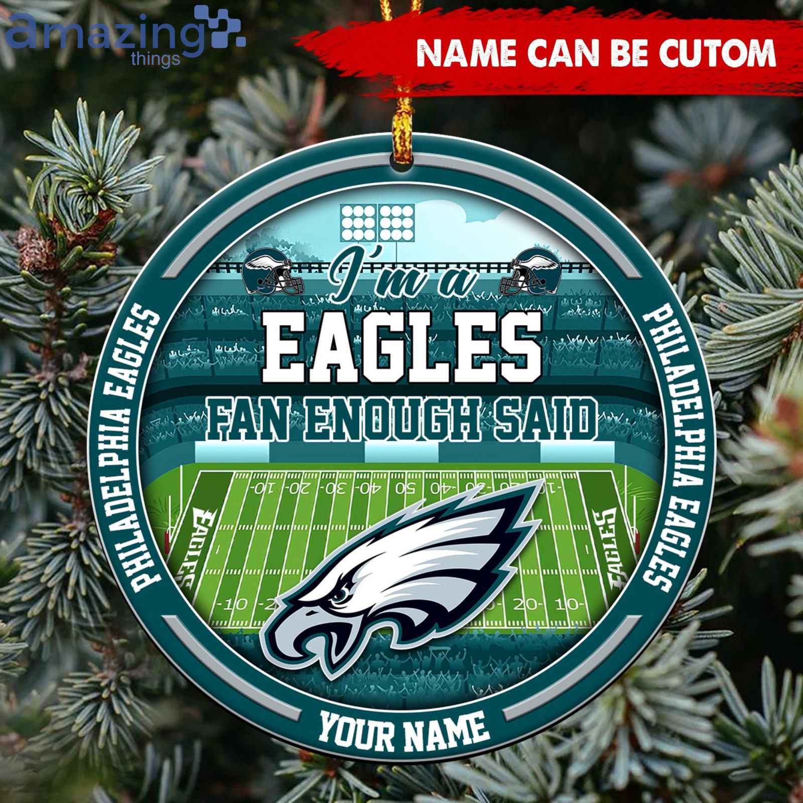 Philadelphia Eagles NFL Christmas Ornament Custom Name For Fans image Philadelphia Eagles NFL Christmas Ornament Custom Name For Fans Product Photo 2