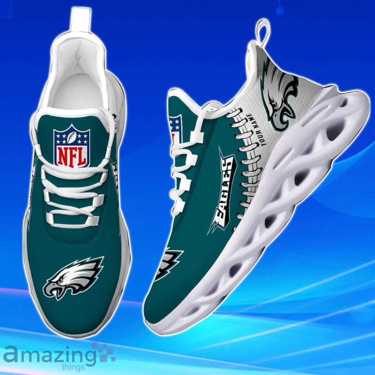 Philadelphia Eagles Personalized Name NFL Max Soul Shoes Men And Women For  Fans