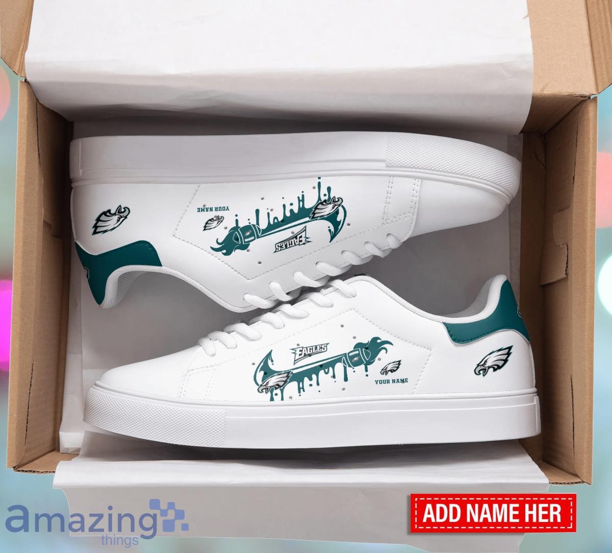 Philadelphia Eagles Personalized Stan Smith Sneakers Style Gift For Men And Women Fans image Philadelphia Eagles Personalized Stan Smith Sneakers Style Gift For Men And Women Fans Product Photo 2