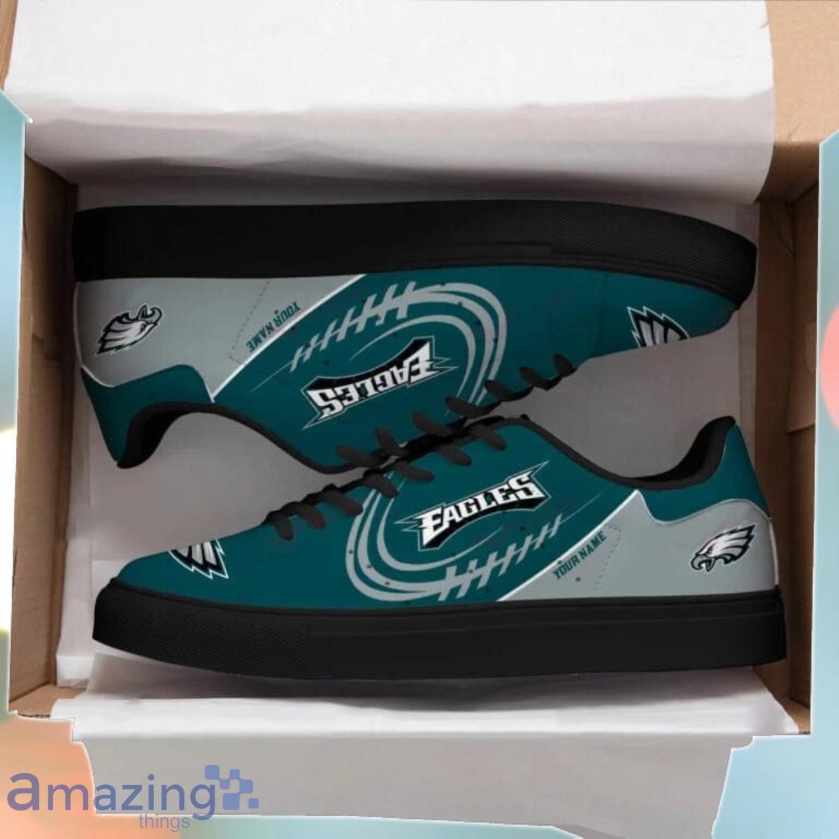 Philadelphia Eagles Personalized Stan Smith Sneakers Unique Gift For Real Fans image Philadelphia Eagles Personalized Stan Smith Sneakers Unique Gift For Real Fans Product Photo 2