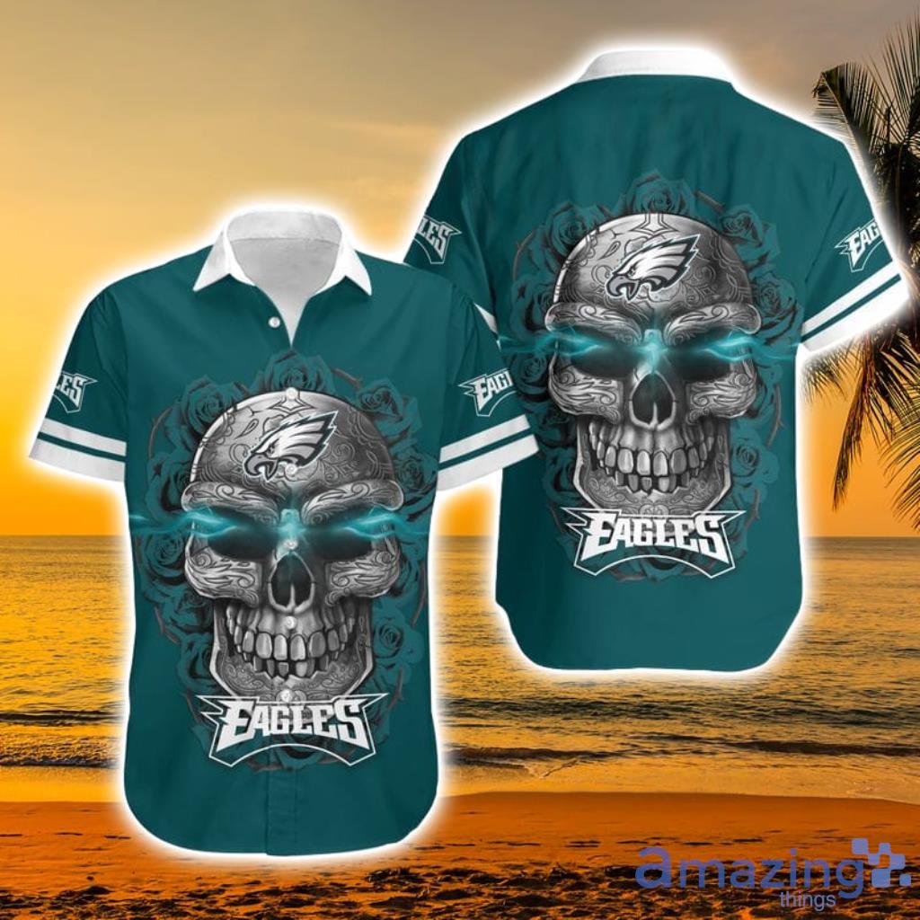 NFL Philadelphia Eagles 3D Hoodie All Over Print Skull Fashionable