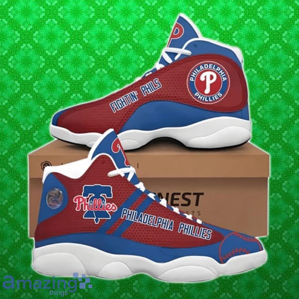 Philadelphia Phillies MLB Logo Sneaker Air Jordan 13 Best Gift Product Photo 1 Philadelphia Phillies MLB Logo Sneaker Air Jordan 13 Best Gift Product Photo 1