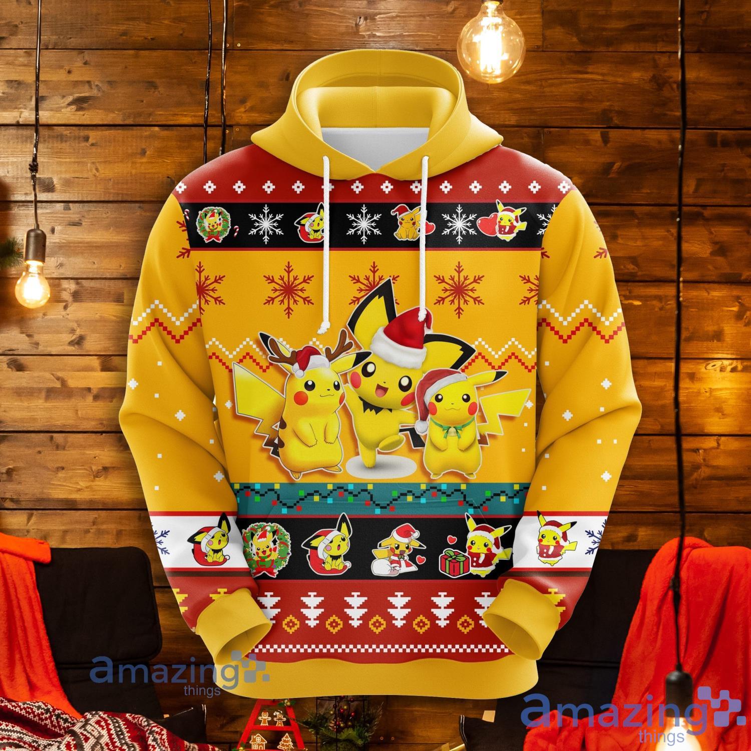Pikachu 1 Christmas Noel Mc 3D Hoodie Men And Women Christmas Gift Product Photo 1