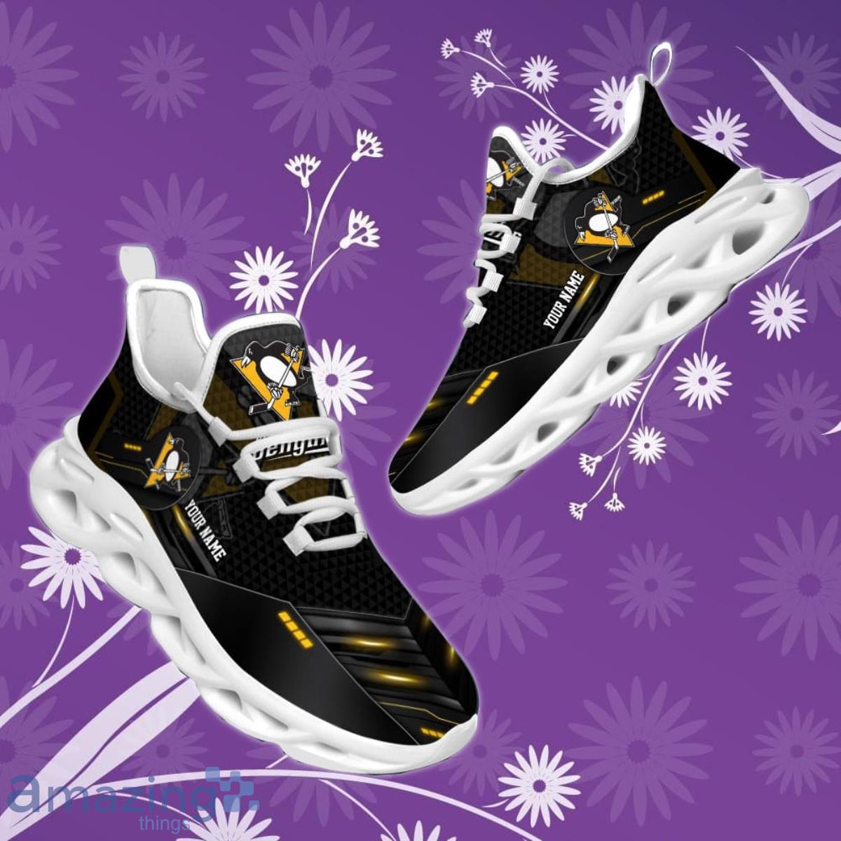 Men's Gold and Purple Fashion Athletic Shoes