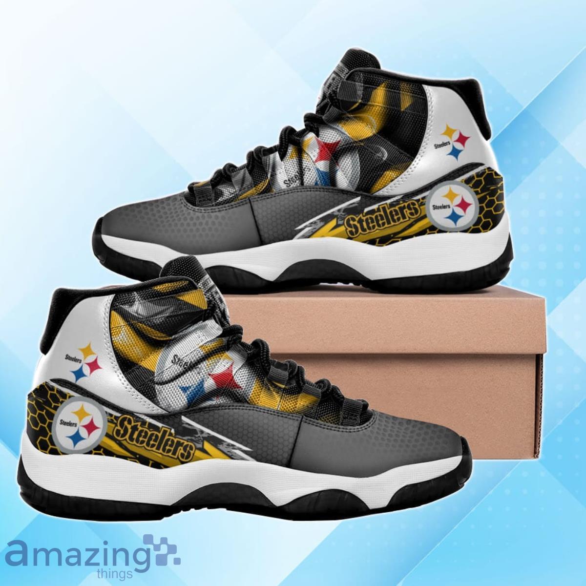 Pittsburgh Steelers Air Jordan 11 Sneakers Unique Gift For Everyone image Pittsburgh Steelers Air Jordan 11 Sneakers Unique Gift For Everyone Product Photo 4