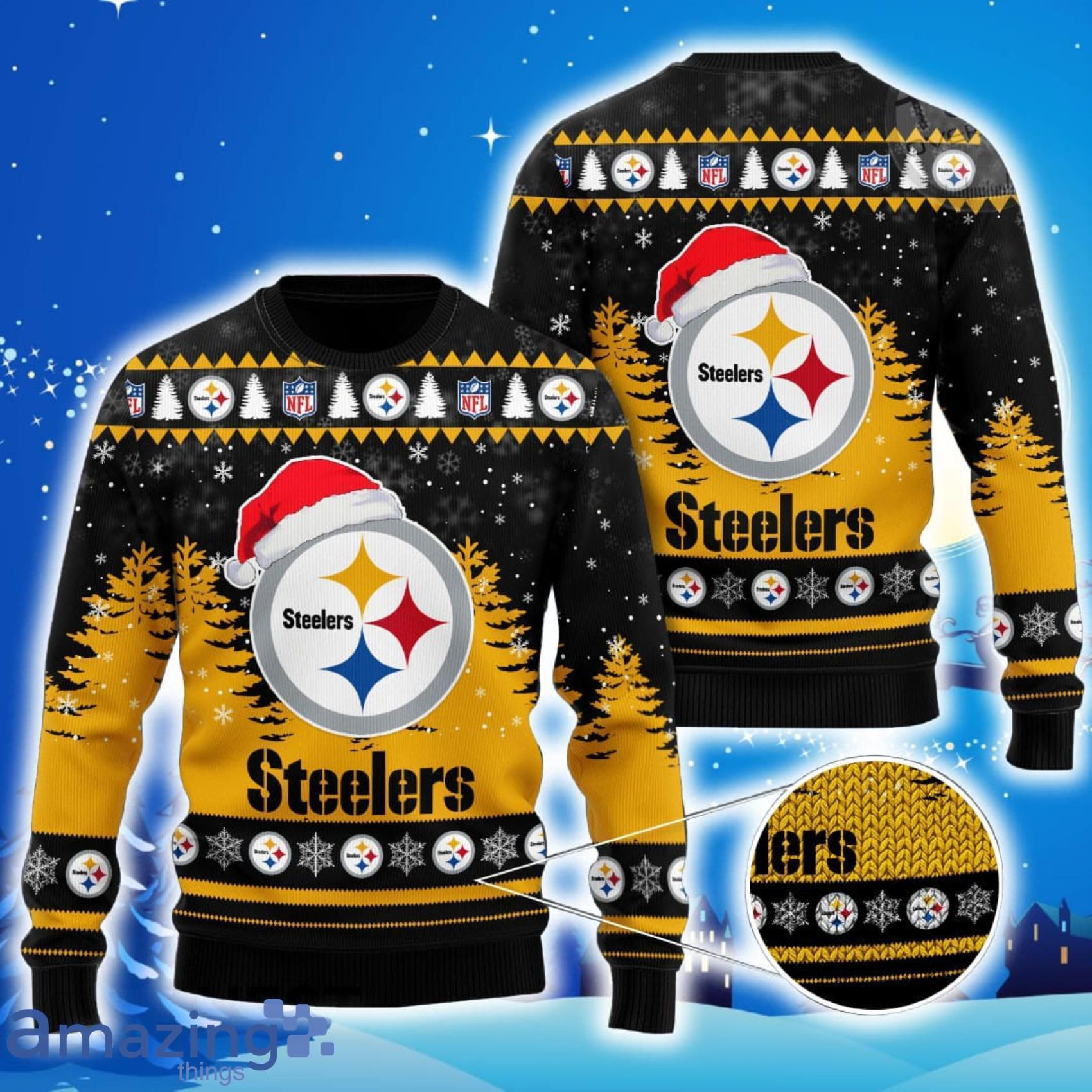 Pittsburgh Steelers All Over Print Christmas Knitting Ugly Sweater Gift For  Christmas