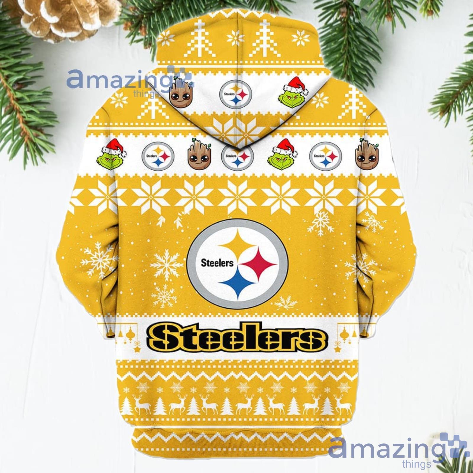 Pittsburgh Steelers Baby Groot And Grinch Best Friends New Trends