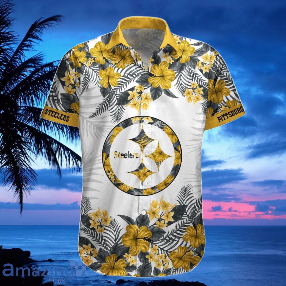 Pittsburgh Steelers Hawaiian Shirt, Shorts, Combo Hawaiian Shirt And Shorts  Best Gift For Men And Women Fans