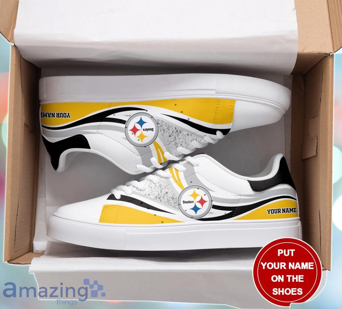 Pittsburgh Steelers Personalized Stan Smith Sneakers Special Gift For Men And Women Fans image Pittsburgh Steelers Personalized Stan Smith Sneakers Special Gift For Men And Women Fans Product Photo 2