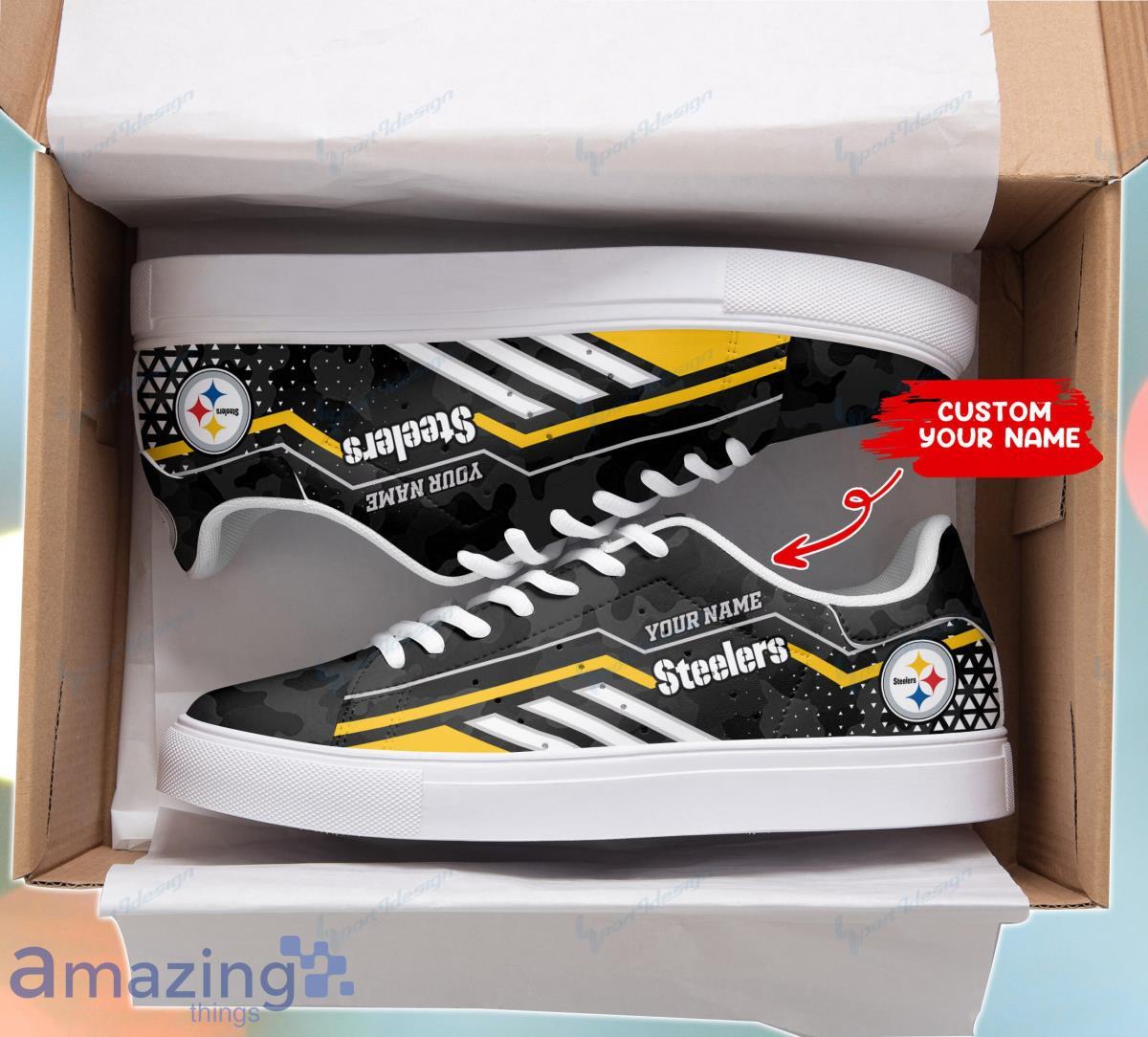 Pittsburgh Steelers Personalized Stan Smith Sneakers Style Gift For Men And Women Fans Product Photo 1 Pittsburgh Steelers Personalized Stan Smith Sneakers Style Gift For Men And Women Fans Product Photo 1