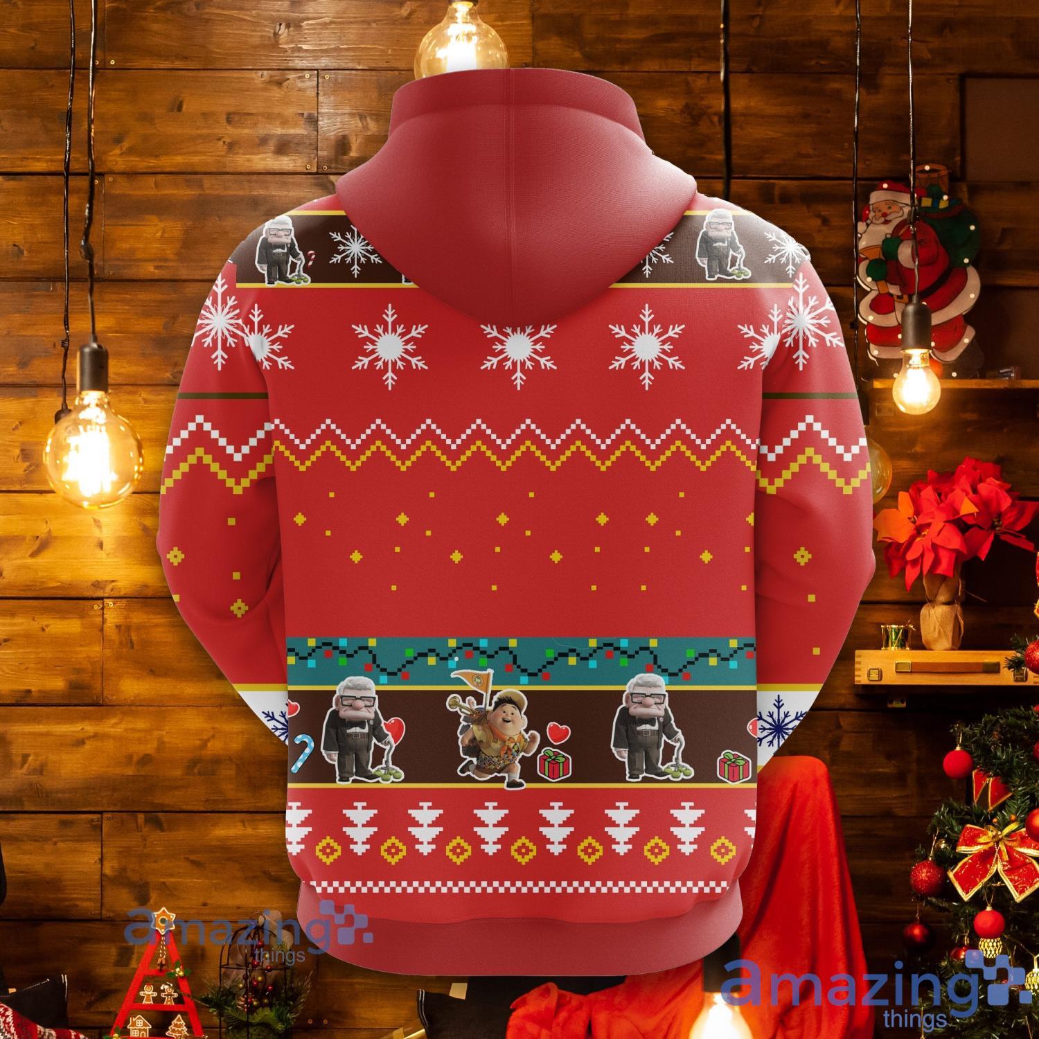Pixar Up Christmas Cute Noel Mc 3D Hoodie Men And Women Christmas Gift image Pixar Up Christmas Cute Noel Mc 3D Hoodie Men And Women Christmas Gift Product Photo 2