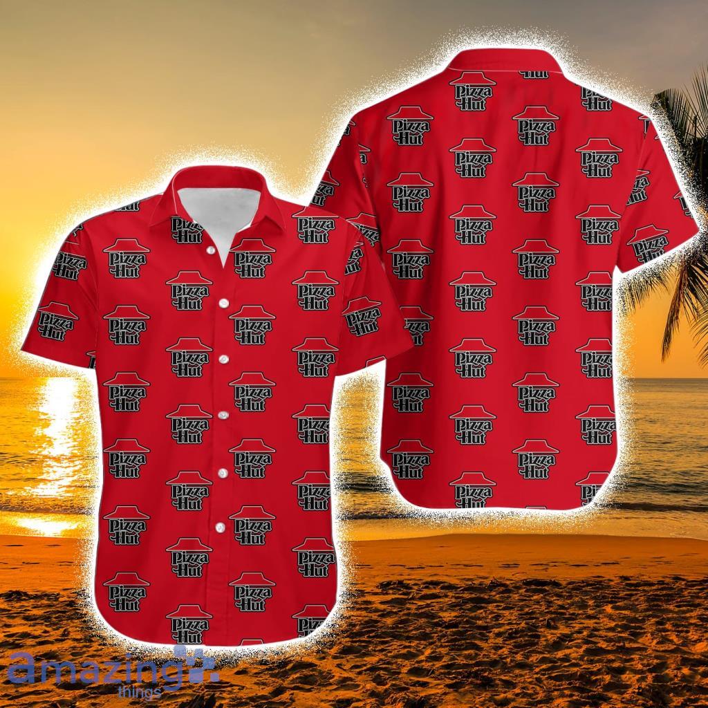 Pizza Hut Pattern Red Hawaiian Shirt Trending Summer Gift For Men And Women Product Photo 1