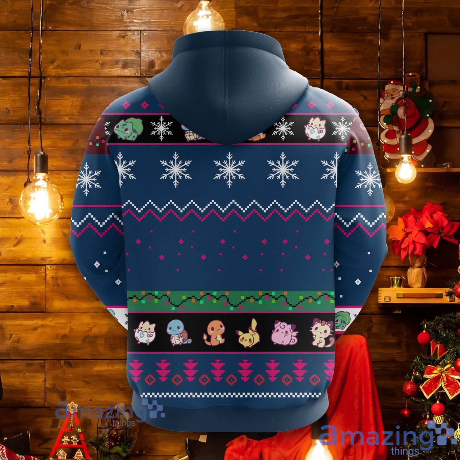 Pokemon Pikachu 2 Christmas Cute Noel Mc 3D Hoodie Men And Women Christmas Gift image Pokemon Pikachu 2 Christmas Cute Noel Mc 3D Hoodie Men And Women Christmas Gift Product Photo 2