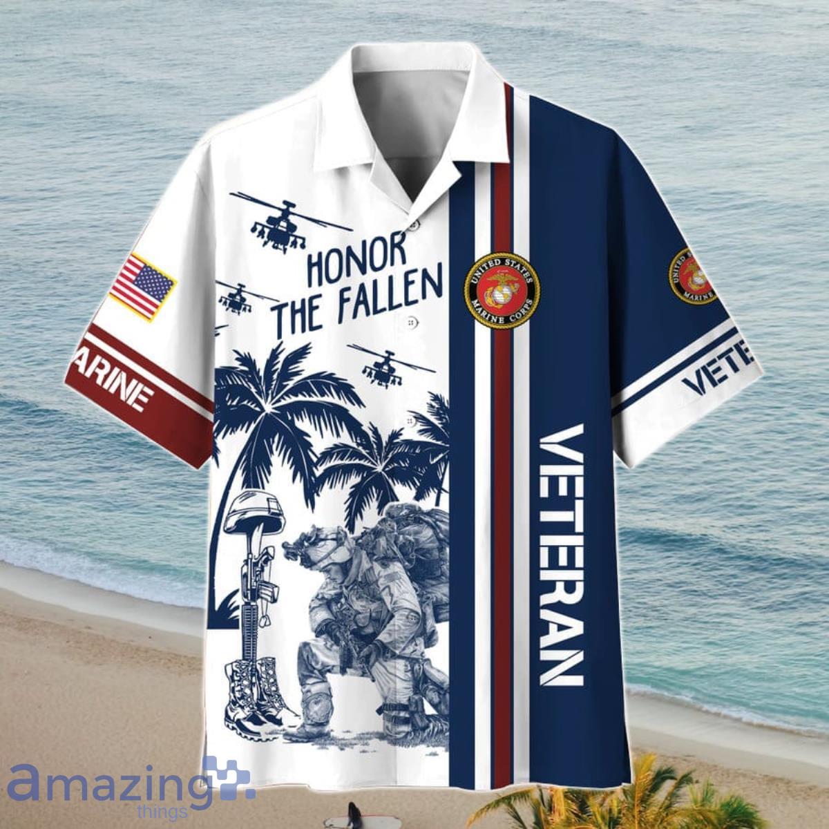 Premium Honor The Fallen US Marine 2 Hawaii Shirt Impressive Gift For Men And Women Product Photo 1