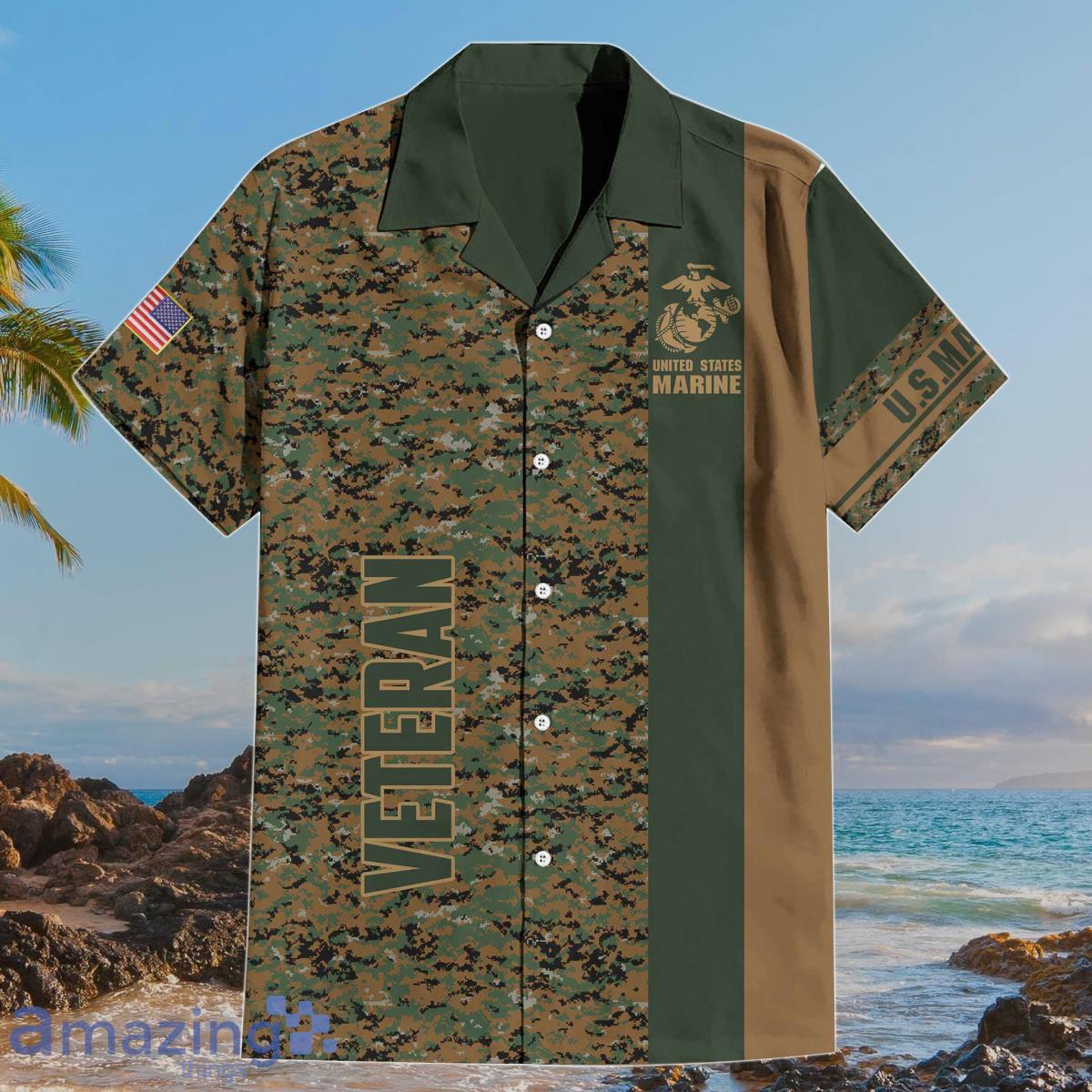 Premium Marine Veteran Hawaii Shirt Style Gift For Men And Women Product Photo 1