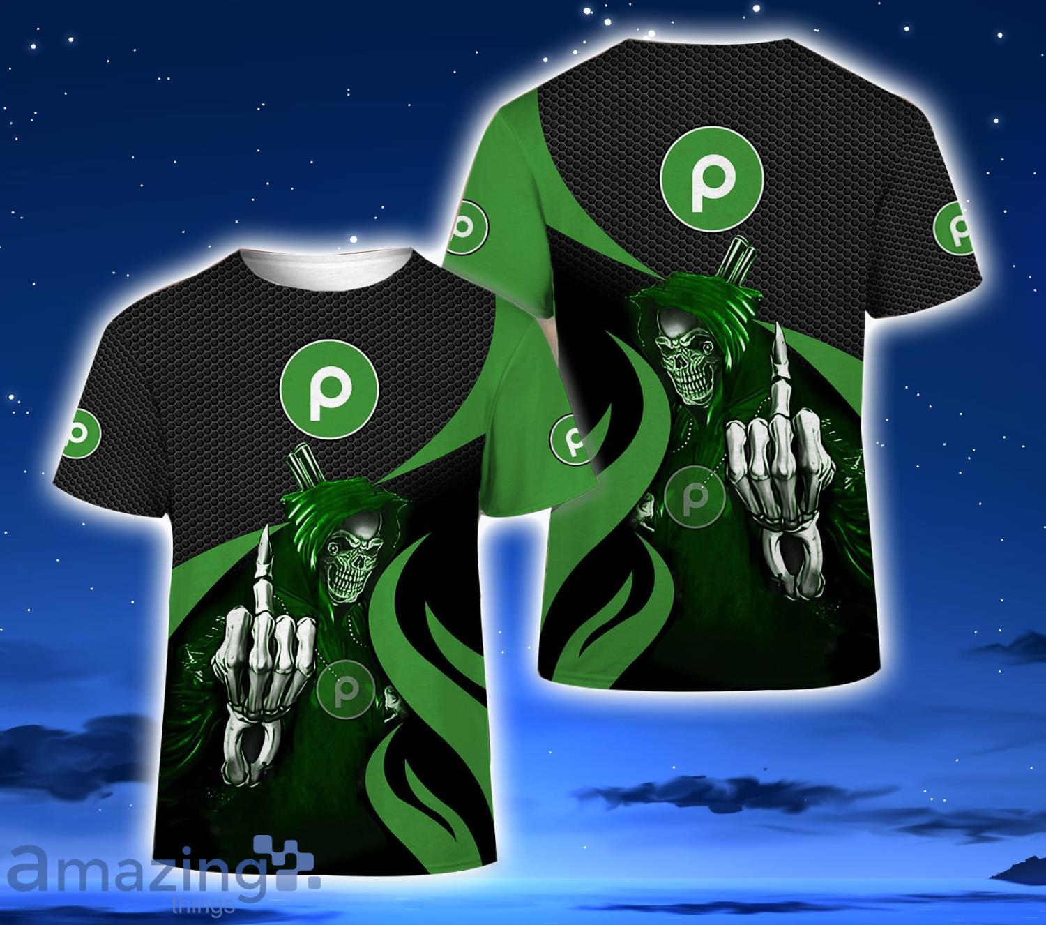 Publix Skull 3D T-Shirt Unisex Men And Women Gift Product Photo 1