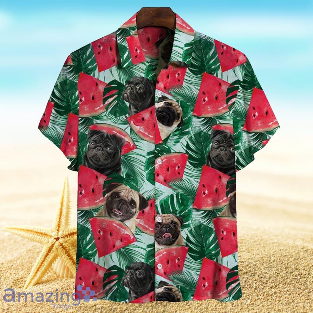 Pug Hawaiian Shirt Tropical Lover Xmas Gift Product Photo 1