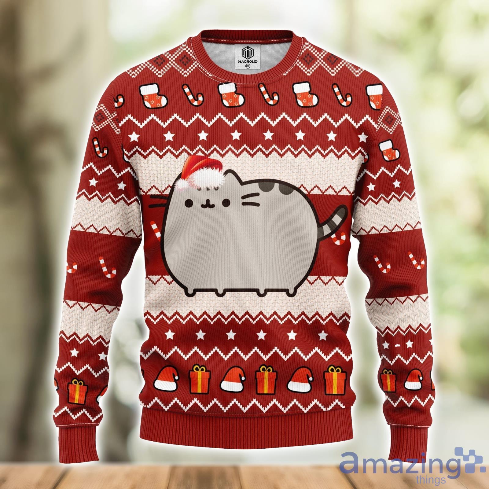 Pusheen ugly cheap christmas sweater