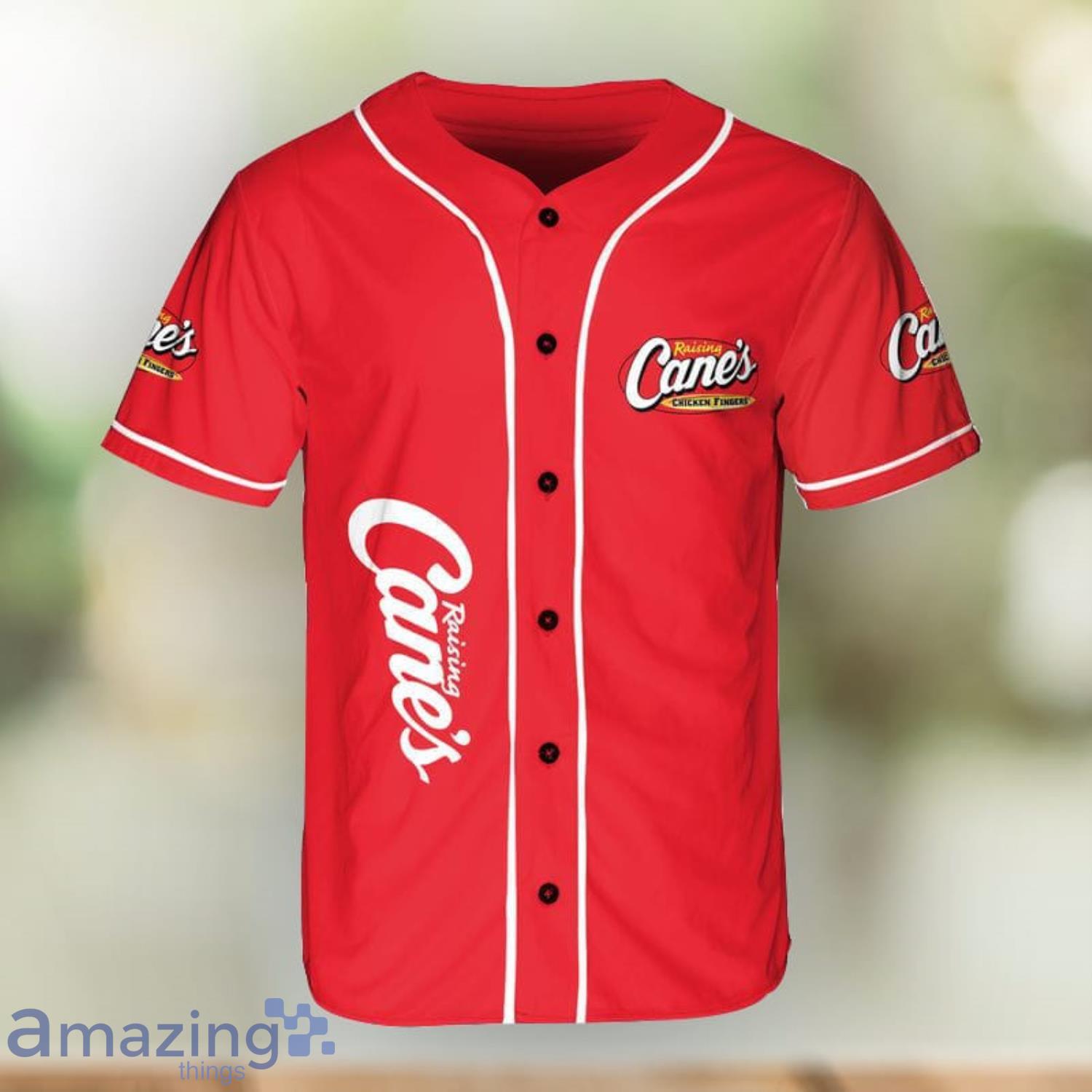 Raising Cane's Chicken Fingers Baseball Jersey Shirt Men And Women Sport Gift image Raising Cane's Chicken Fingers Baseball Jersey Shirt Men And Women Sport Gift Product Photo 1