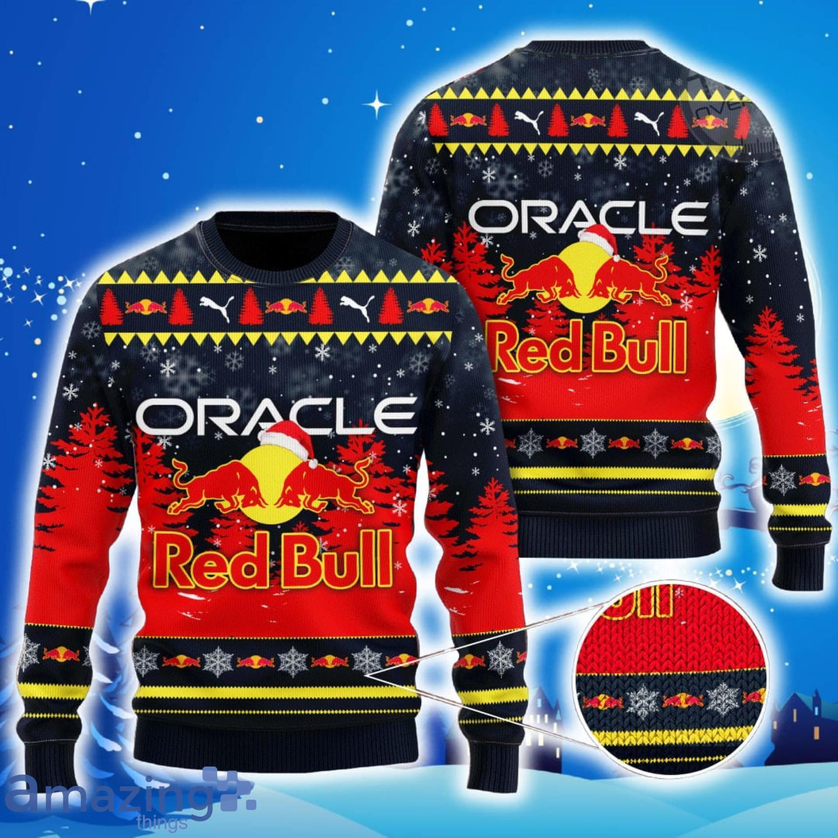 Red Bull Racing Christmas All Over Print Christmas Knitting Ugly Sweater Gift For Christmas Product Photo 1