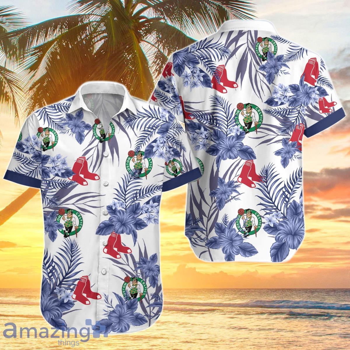 Red Sox,Celtics Hawaiian Shirt Best Gift For Fans Men And Women Product Photo 1