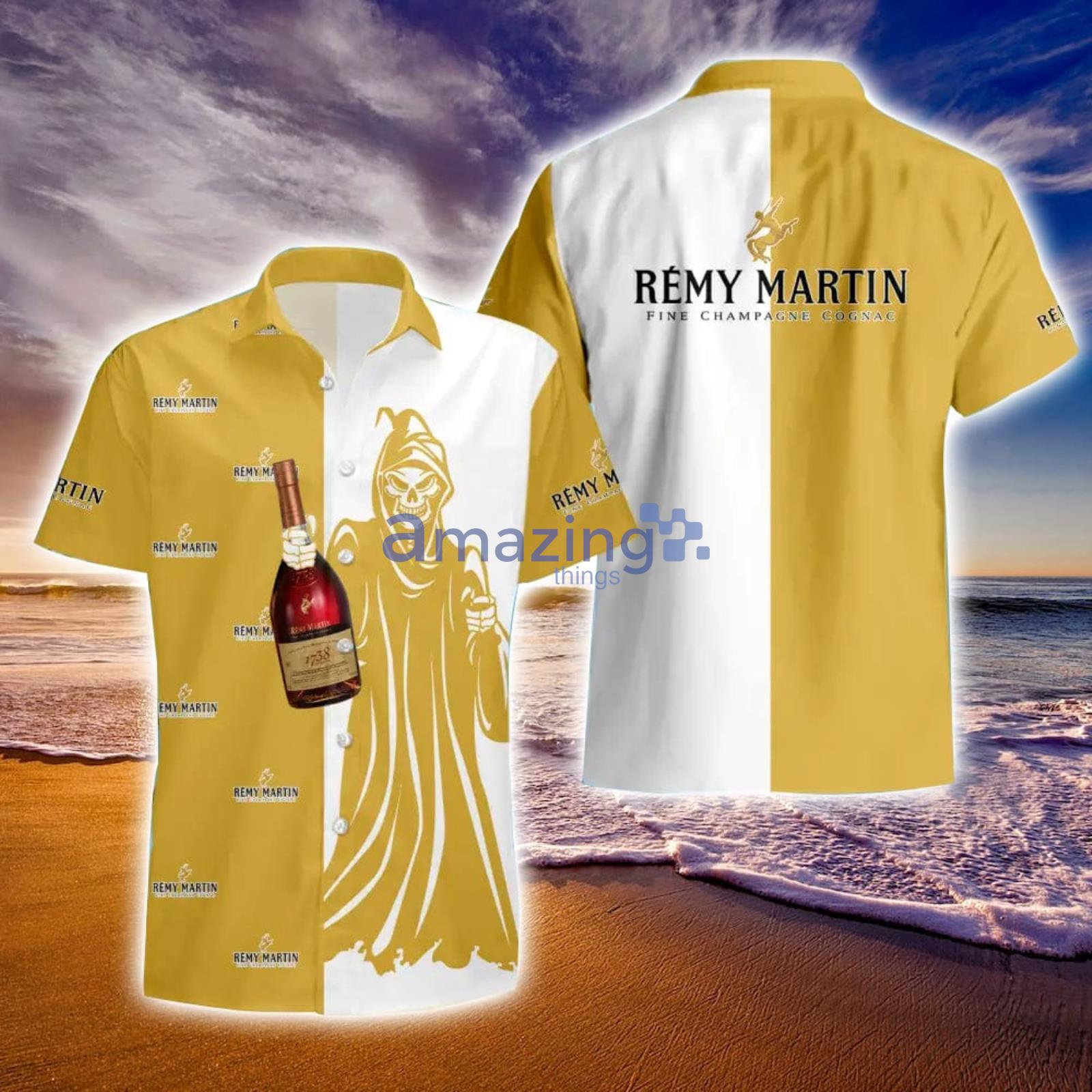 Remy Martin Death Halloween Men And Women Hawaiian Shirt And Shorts Halloween Gift Product Photo 1