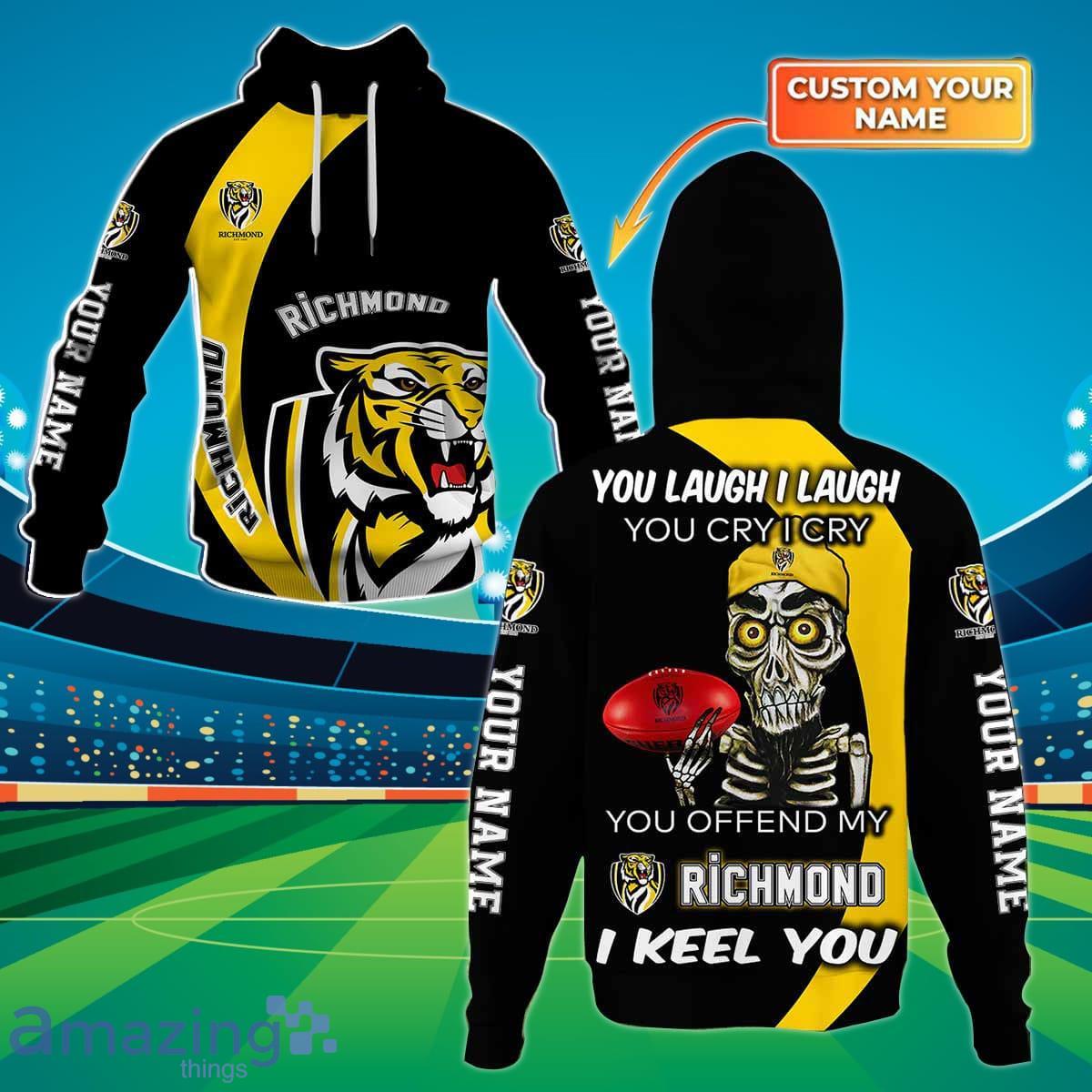 AFL Richmond Tigers Baseball Jacket Custom Name For Fans