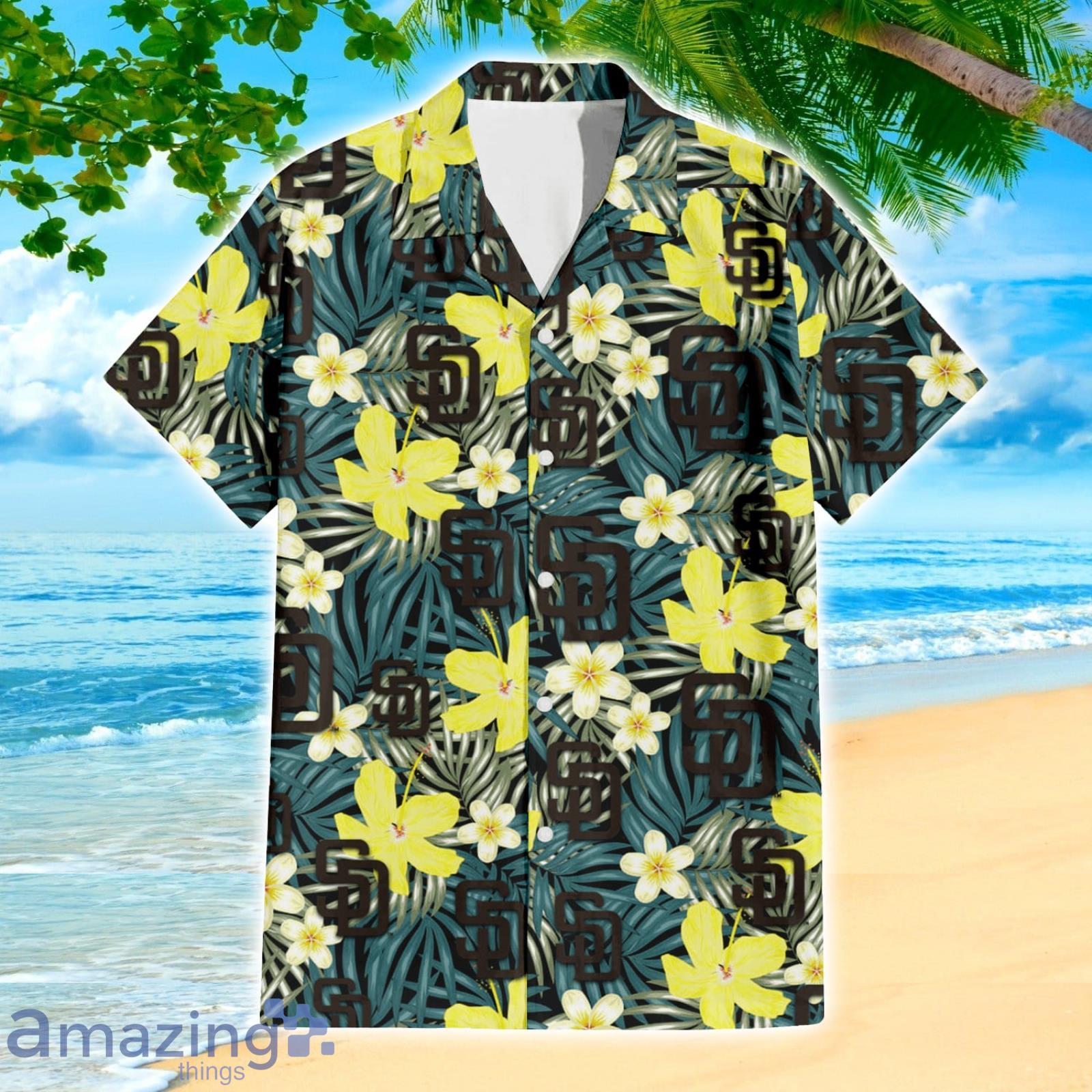 San Diego Padres Sea Island Pattern Hawaiian Shirt And Shorts