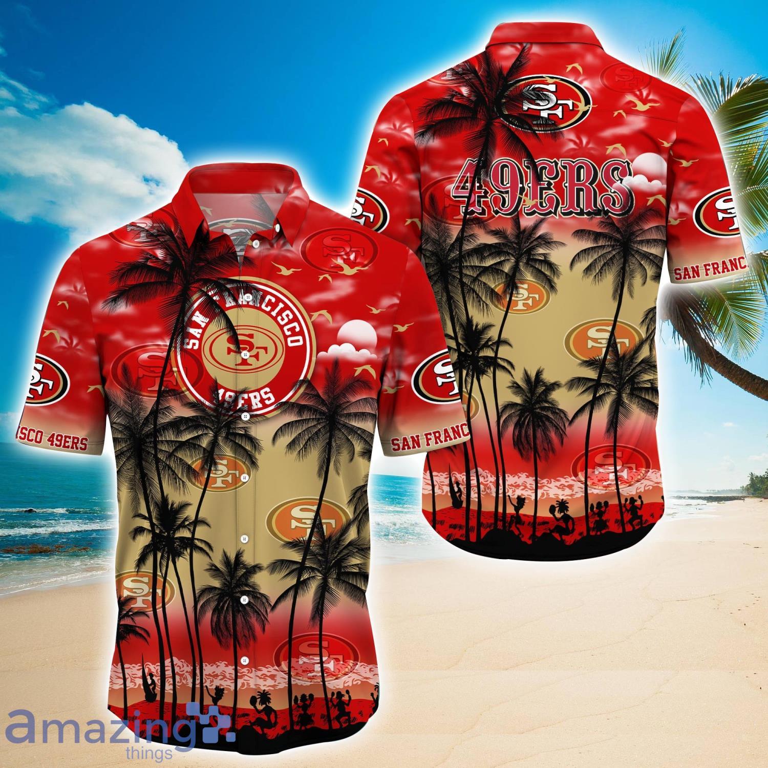 San Francisco 49ers 2023 Trending Aloha Hawaiian Shirt Summer Gift For Beach Lover Product Photo 1