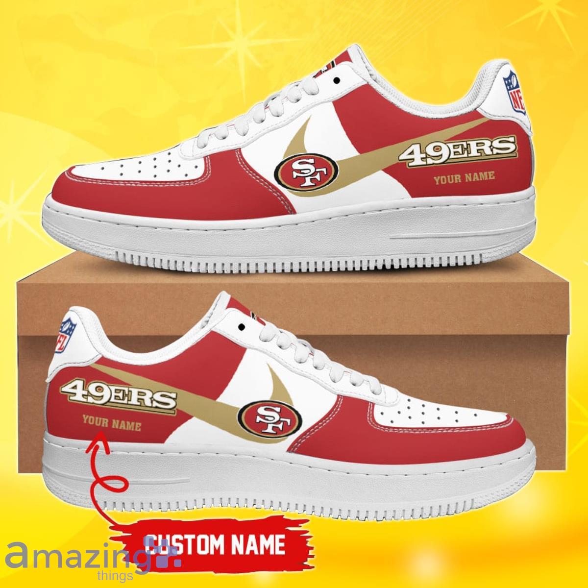 San Francisco 49ers AOP Air Force Low Top Shoes Gift For Fans Style