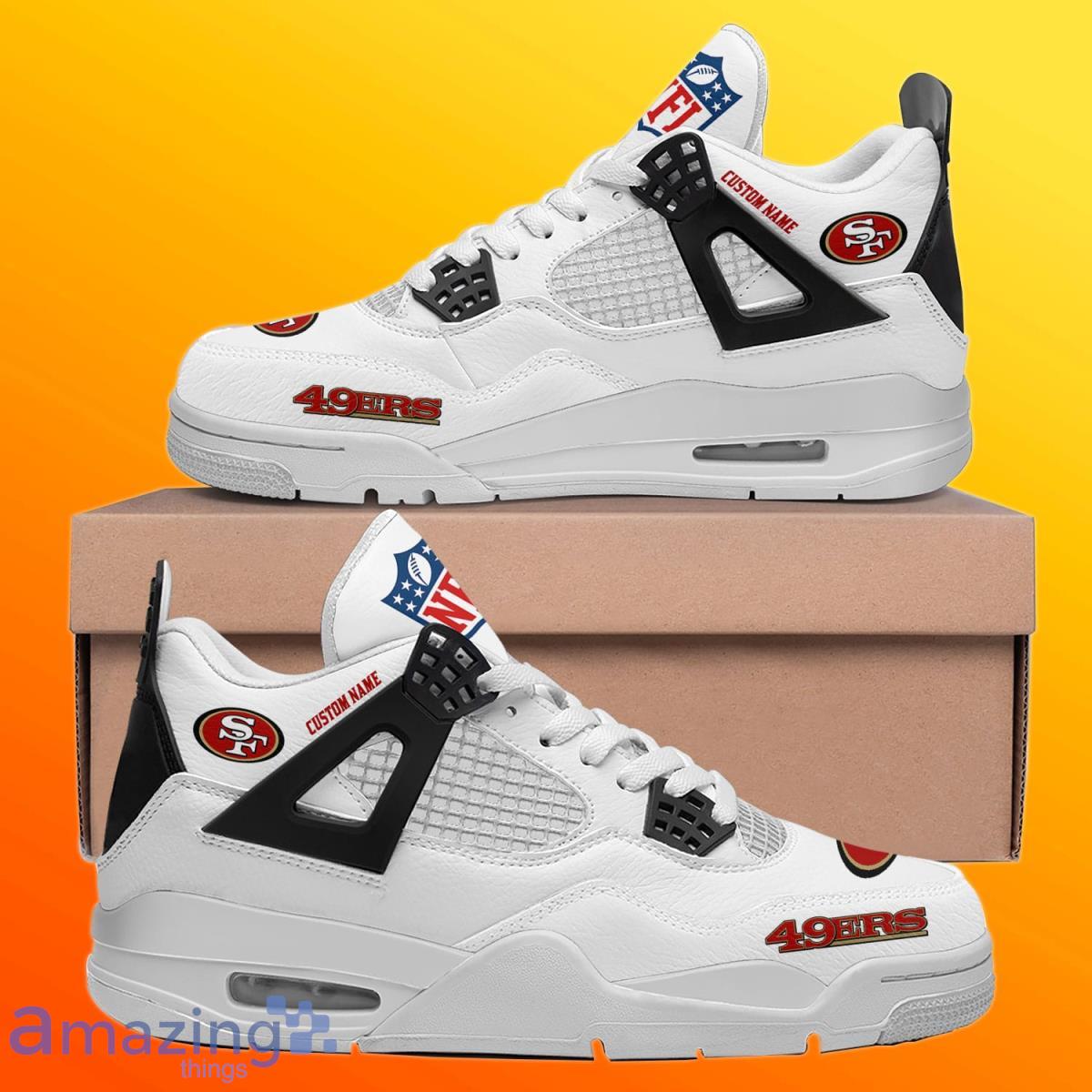 San Francisco 49ers Red Camouflage Personalized Air Jordan 4 Shoes - The  Clothes You'll Ever Need