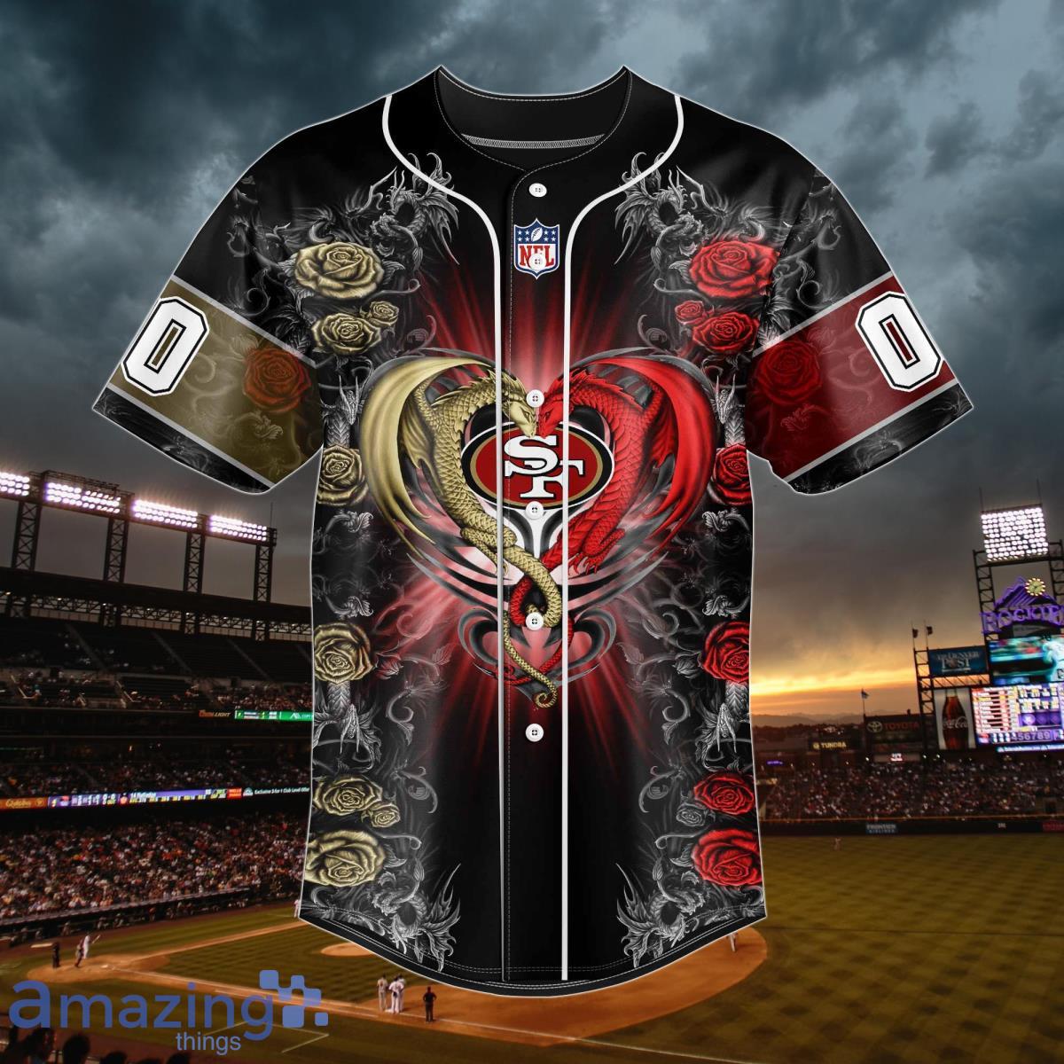 San Francisco 49ers NFL Baseball Jersey Personalized Gifts