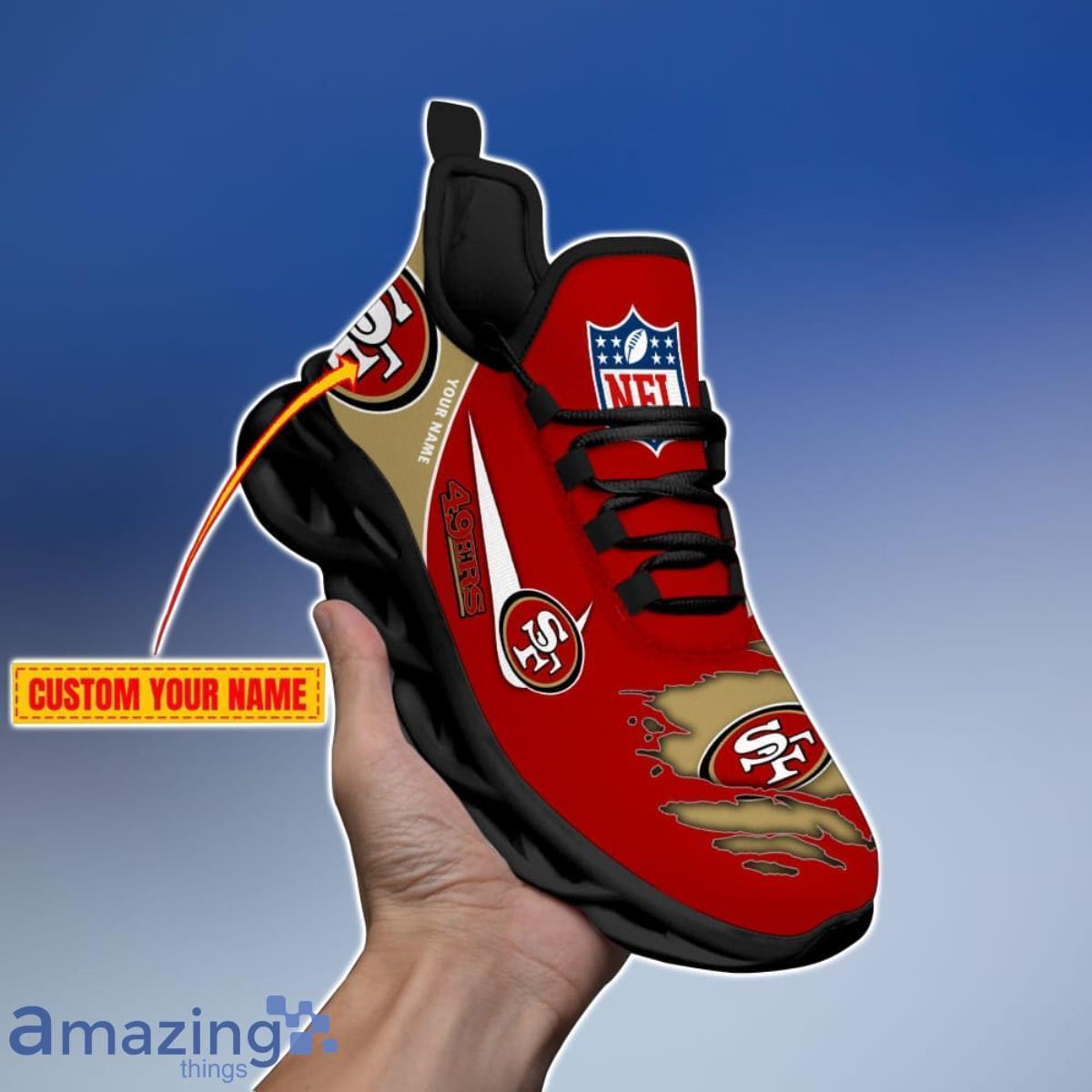 San Francisco 49ers Black Mix Red Max Soul Shoes