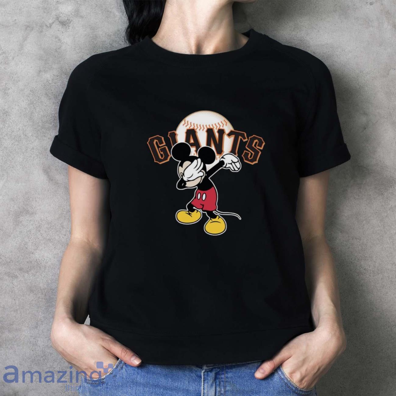 San Francisco Giants MLB X Disney Mickey Mouse cartoon shirt