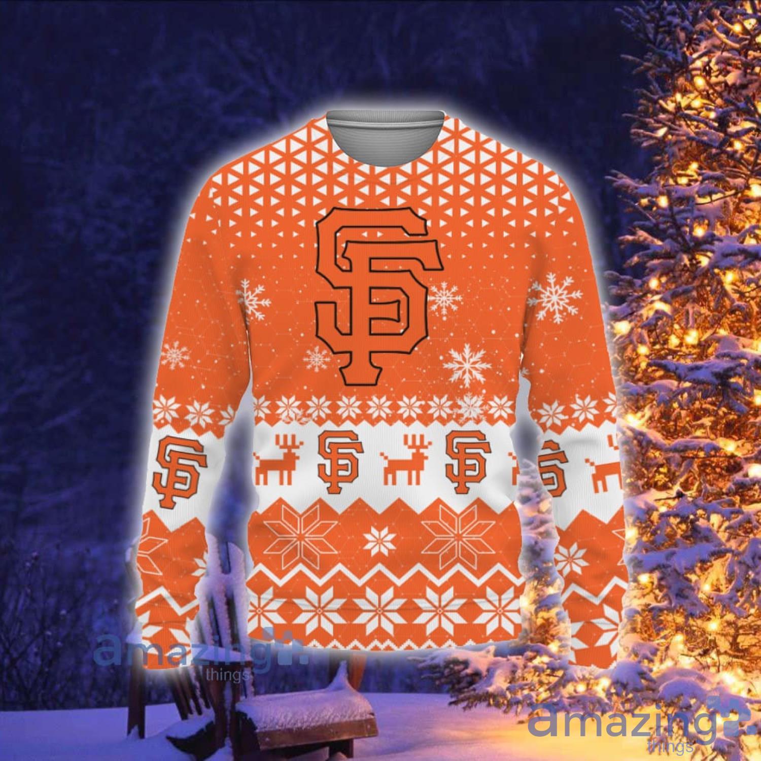 San Francisco Giants Sports Football American Vintage Christmas Pattern  Ugly Christmas Sweater